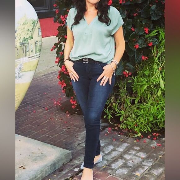 satin top - Picture 1 of 3